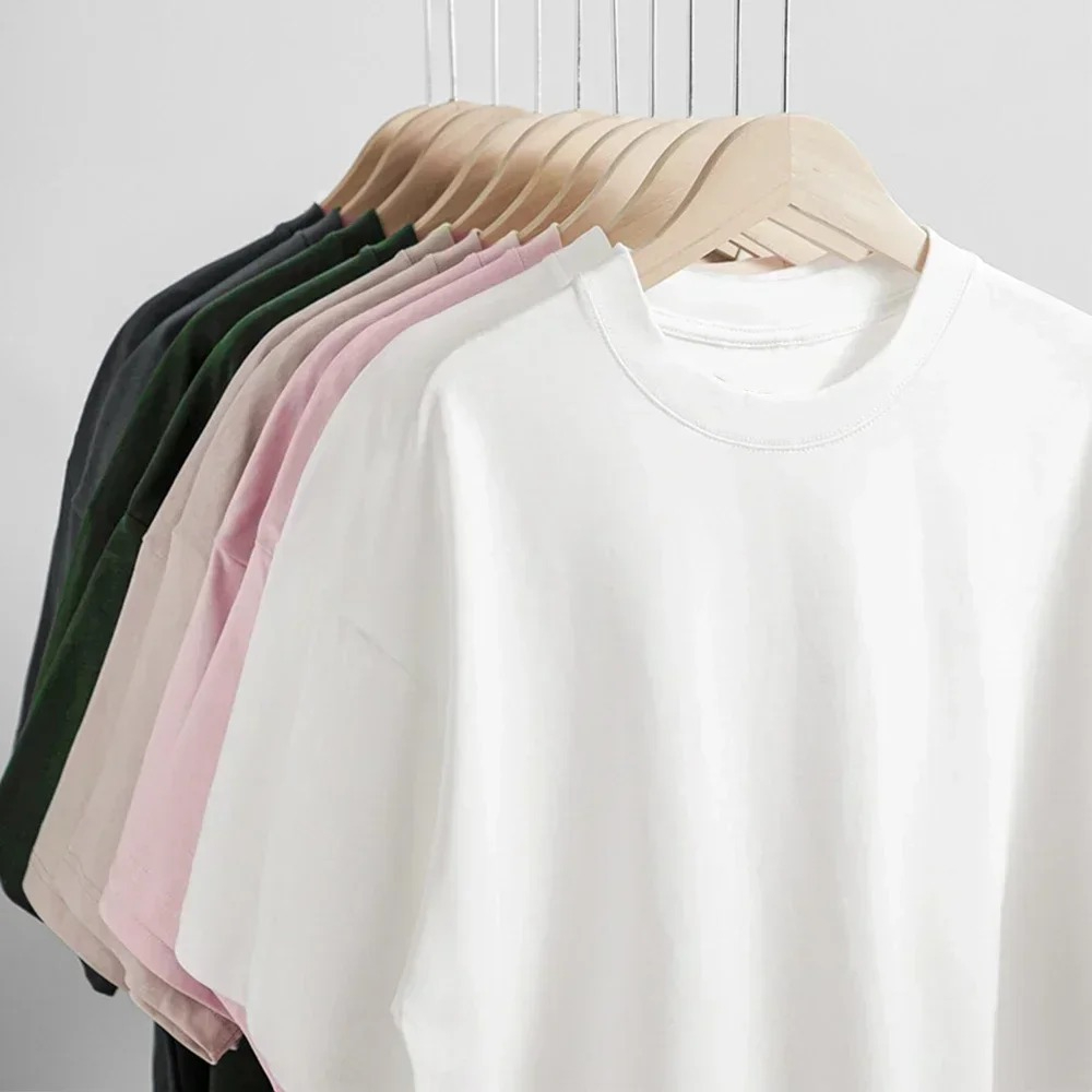 Schwarzes 450g Schweres Baumwo – Undershirt Crew Neck Bewertung und Preis